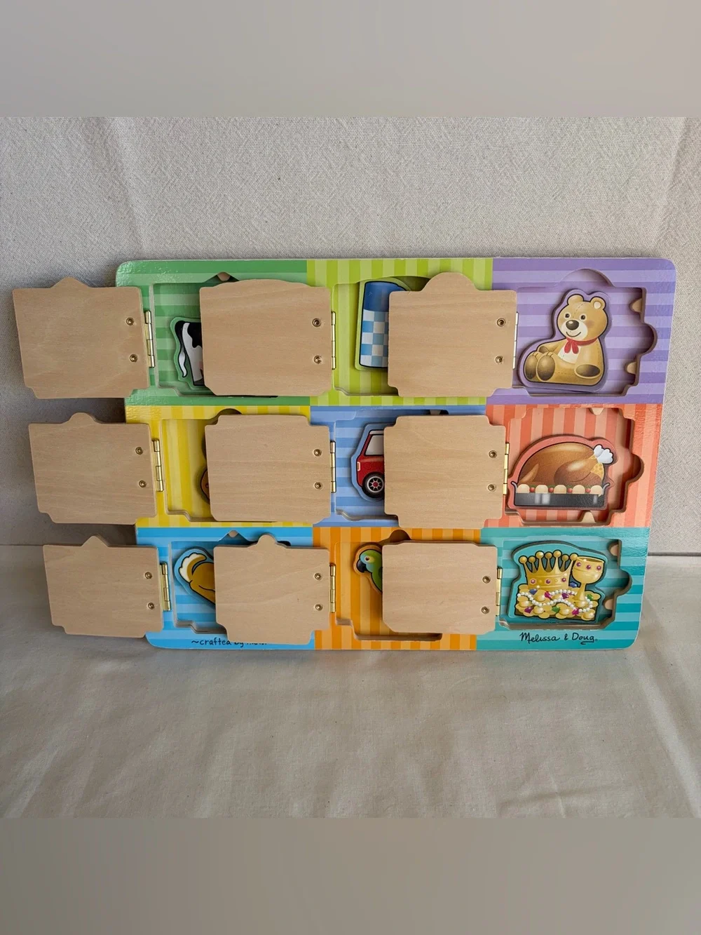 Melissa & Doug Magnetic Hide and Seek Board Wooden Toy